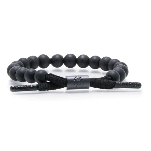 Rastaclat Karma Black Wood Collection Beaded Signature Bracelet - WILD FLIER GIFTS AND APPAREL