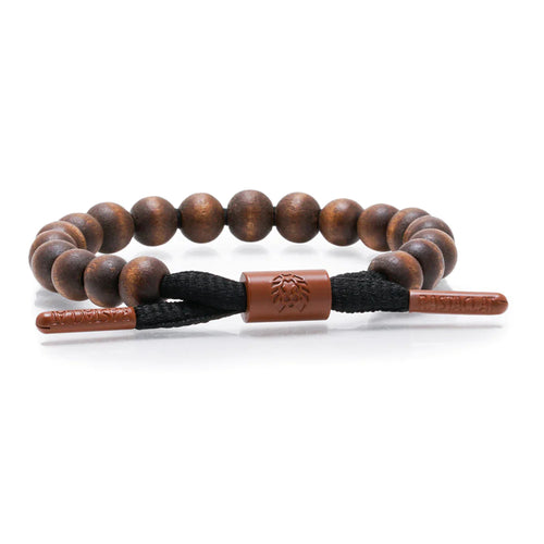 Rastaclat Truth Brown and Black Wood Collection Beaded Signature Bracelet - WILD FLIER GIFTS AND APPAREL