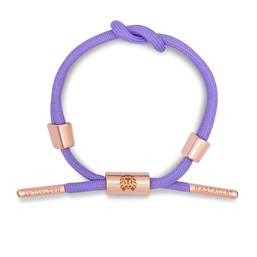 Rastaclat Violet II Rose Gold Collection Solid Knotted Bracelet - WILD FLIER GIFTS AND APPAREL