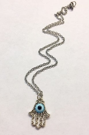 Dear Prudence Evil Eye Hamsa Charm Necklace - WILD FLIER GIFTS AND APPAREL