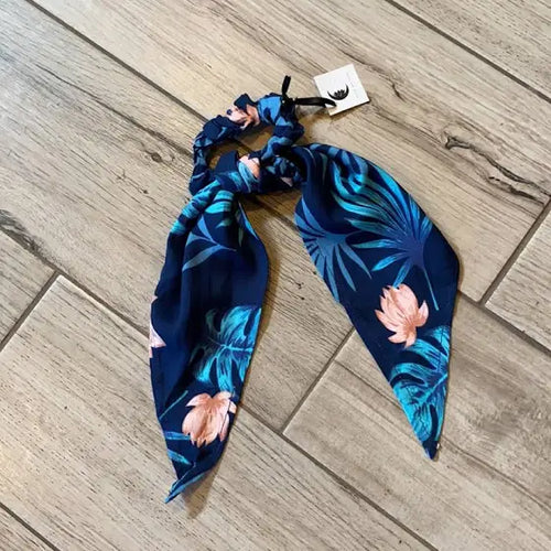 Lotus and Luna Kona Hair Scarf Scrunchi - WILD FLIER GIFTS AND APPAREL