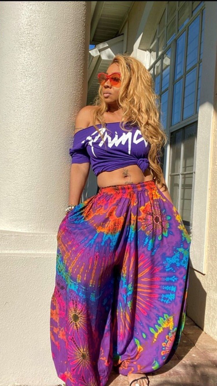 Jasmine Tie Dye Harem Pants (TH-706): Free Size | WILD FLIER GIFTS AND APPAREL