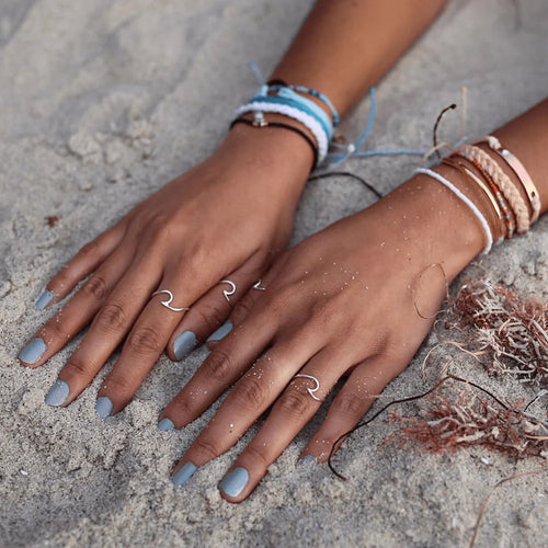 Pura Vida Wave Ring-Silver - WILD FLIER GIFTS AND APPAREL