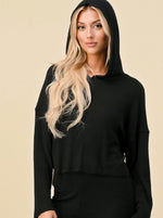 Heart & Hips Ribbed Cropped Hoodies - WILD FLIER GIFTS AND APPAREL