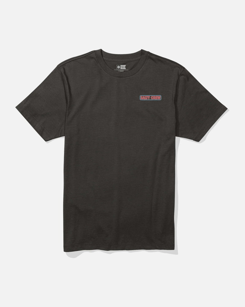 Salty Crew Neon Sign Short Sleeve Tee - Black | WILD FLIER GIFTS AND APPAREL