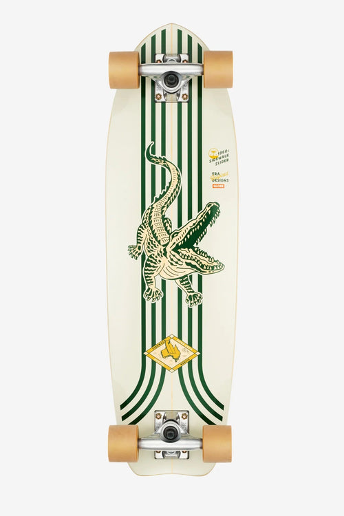 Globe Sidewalk Slider 28" Cruiser Green/Crocodile Complete Skateboard | WILD FLIER GIFTS AND APPAREL