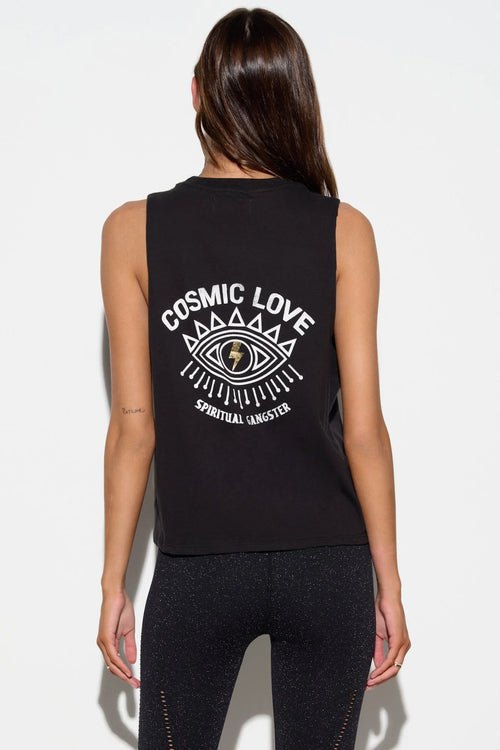 Spiritual Gangster Cosmic Love Vibe Tank - Black | WILD FLIER GIFTS AND APPAREL
