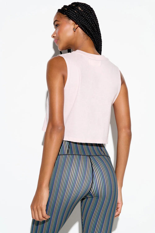 Spiritual Gangster Goddess Spirit Crop Tank - Pink Dunes | WILD FLIER GIFTS AND APPAREL