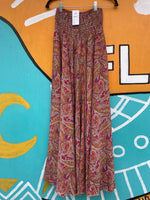 Paisley Print Wide Leg Polysilk Palazzo Pants : One Size | WILD FLIER GIFTS AND APPAREL