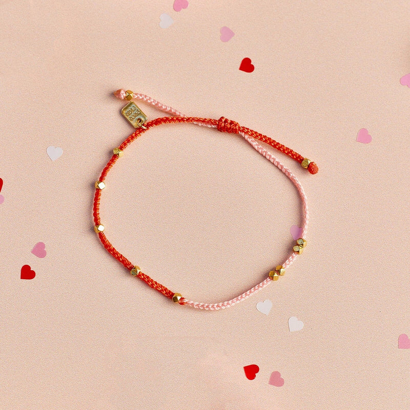 Pura Vida Pink and Red Two Tone Dainty Bracelet - WILD FLIER GIFTS AND APPAREL