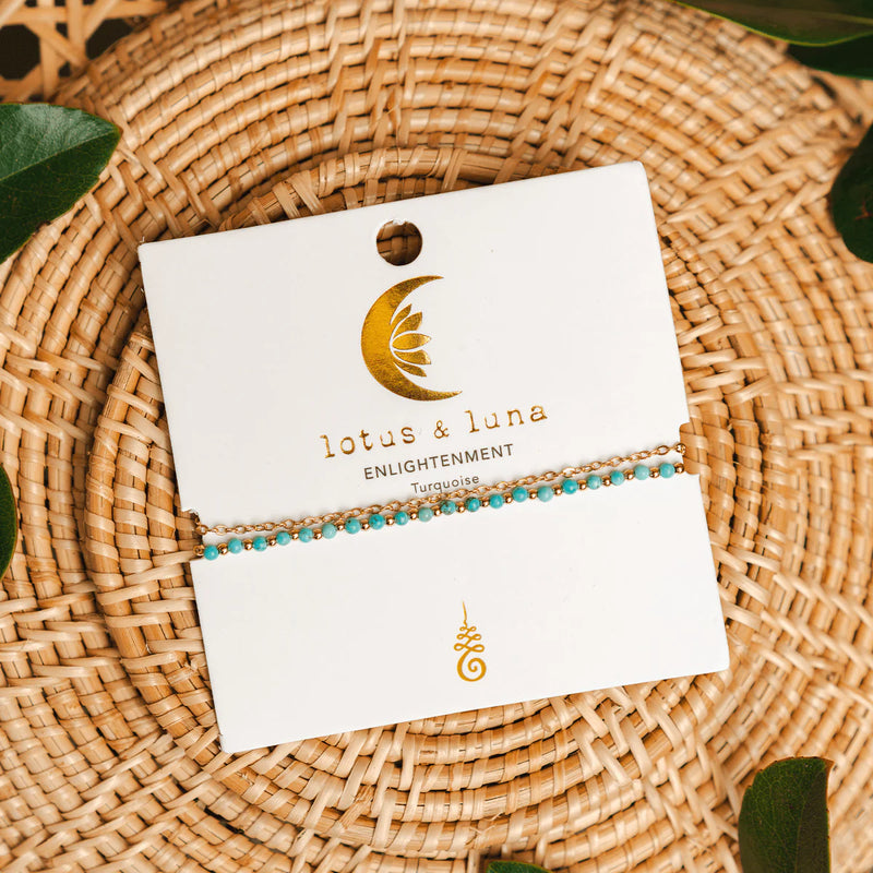 Lotus and Luna Enlightenment 2mm Layered Healing Bracelets - WILD FLIER GIFTS AND APPAREL