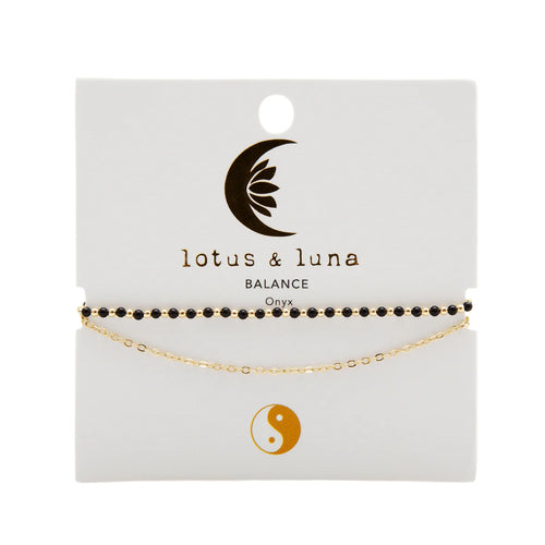 Lotus and Luna Balance 2mm Layered Healing Bracelet - WILD FLIER GIFTS AND APPAREL