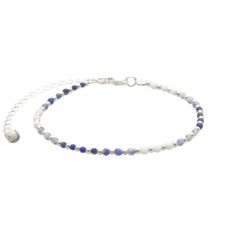 Lotus and Luna Wisdom 2mm Layered Healing Bracelet - WILD FLIER GIFTS AND APPAREL