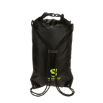 Geckobrands Waterproof 10L Drawstring Backpack-Black and Neon Green - WILD FLIER GIFTS AND APPAREL