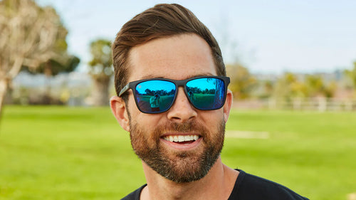 Knockaround Matte Black / Moonshine Fast Lanes Unisex Polarized Sunglasses