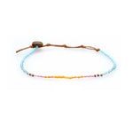 Lotus and Luna Beaded Anklets