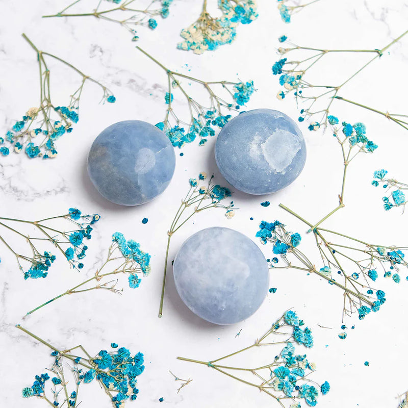 Blue Calcite Palmstone