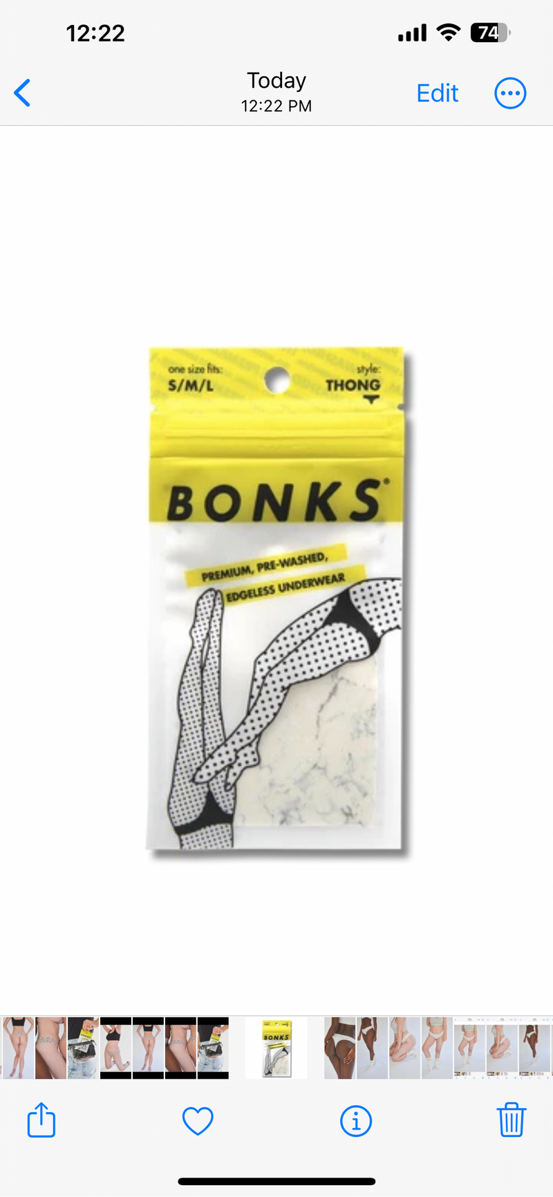 Bonks Rock Bottom Classic Thong - WILD FLIER GIFTS AND APPAREL