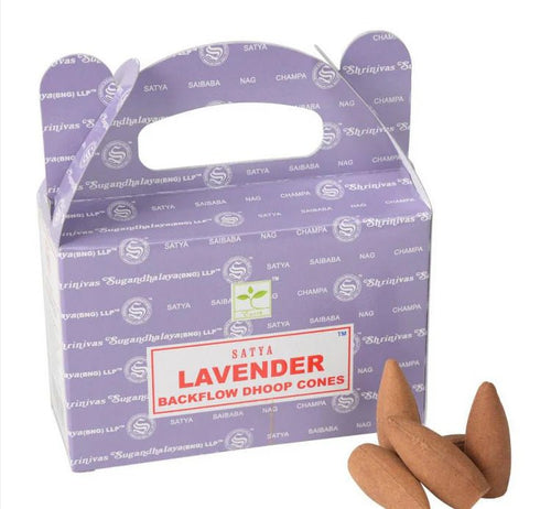 Satya Lavender Backflow Incense Cones | WILD FLIER GIFTS AND APPAREL