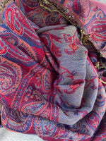 Assorted Color Paisley Pashmina Scarf Reversible Shawl Wraps | WILD FLIER GIFTS AND APPAREL