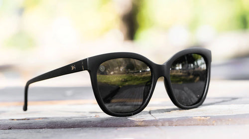 Black on Black Deja Views Knockaround Unisex Polarized Sunglasses