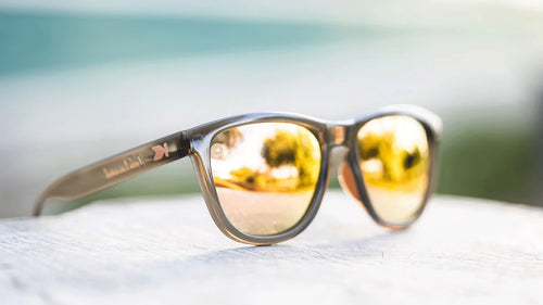 Jelly Grey / Peach Premiums Sport Knockaround Unisex Polarized Sunglasses