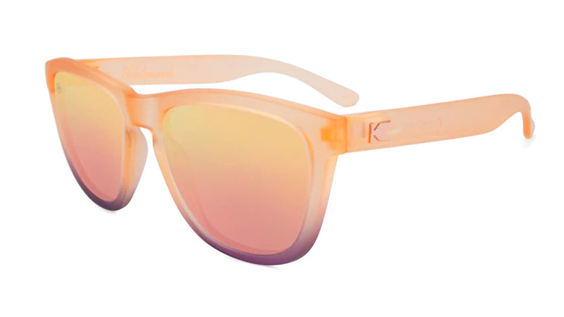 Frosted Rose Quartz Fade / Rose Premiums Knockaround Unisex Polarized Sunglasses