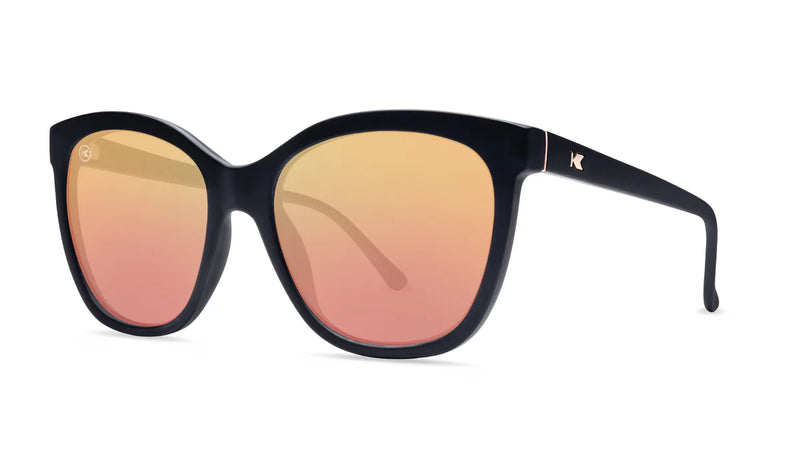 Matte Black / Rose Gold Deja Views Knockaround Unisex Polarized Sunglasses