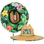 SA Company Hawaiian Floral 2.0 Under Brim Straw Hat