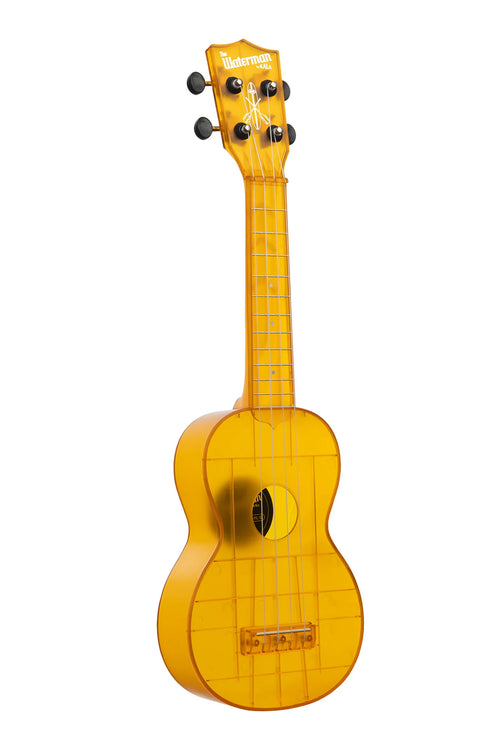 Kala Waterman Sea Glass Collection Amber Yellow Transparent Soprano Ukulele - WILD FLIER GIFTS AND APPAREL