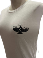 Wild Flier Logo T-Shirt: Broncho White - WILD FLIER GIFTS AND APPAREL