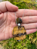 Crystal Essential Oil Bottle Necklaces