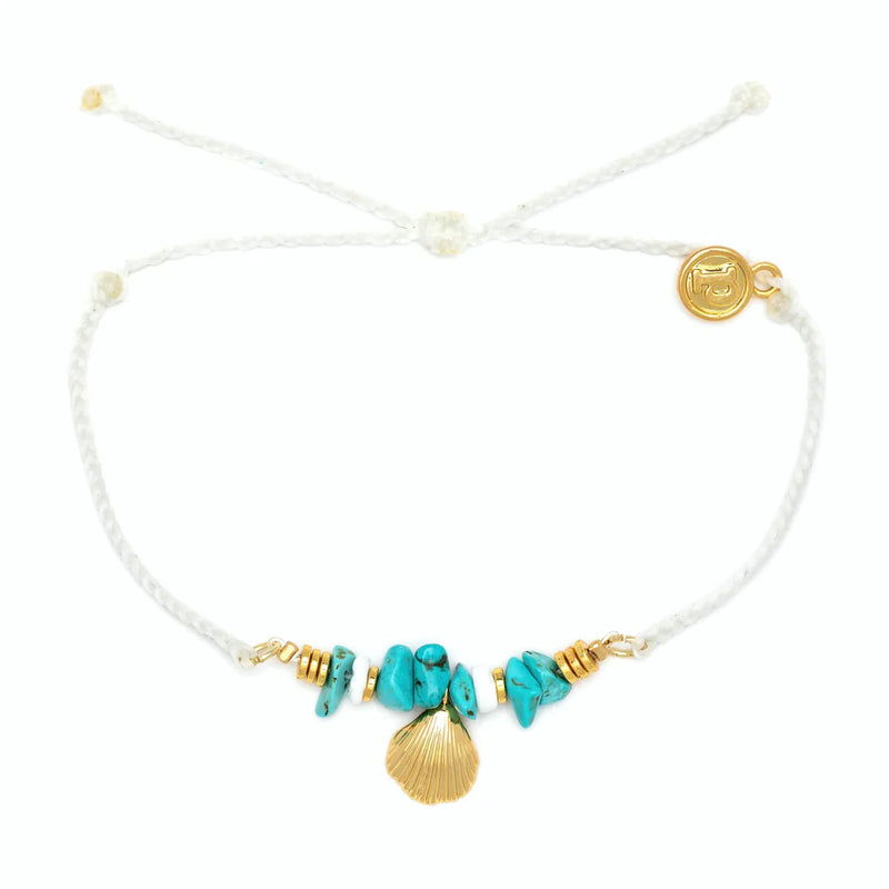 Pura Vida Mini Conch Gold Charm Bracelet