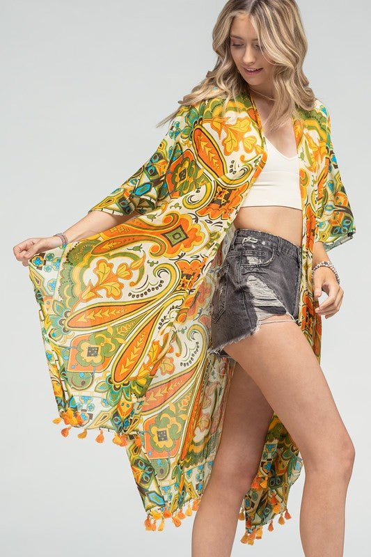 Urbanista Jaipur Intricate Kimono - WILD FLIER GIFTS AND APPAREL