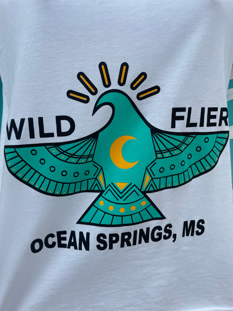 Wild Flier Logo Boat Neck Women’s T-Shirts