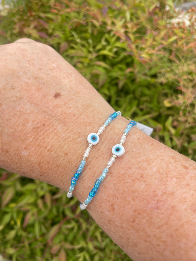 Lotus and Luna Evil Eye Bracelets | WILD FLIER GIFTS AND APPAREL