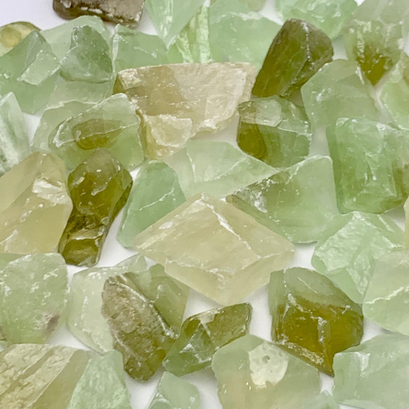 Green Calcite Raw Gemstones