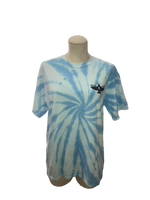 Wild Flier Logo T-Shirt: Totem Tie Dye Blue - WILD FLIER GIFTS AND APPAREL
