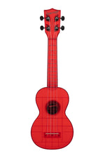 Kala Waterman Sea Glass Collection Maritime Red Transparent Soprano Waterman Ukulele - WILD FLIER GIFTS AND APPAREL