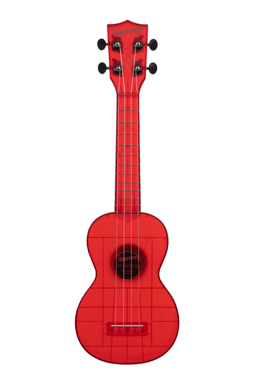 Kala Waterman Sea Glass Collection Maritime Red Transparent Soprano Waterman Ukulele - WILD FLIER GIFTS AND APPAREL