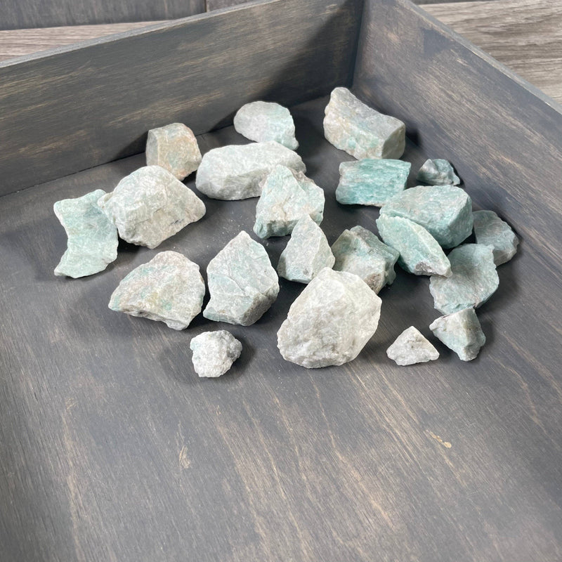Amazonite Rough Stones Wholesale - 1 lb Bulk Bag | WILD FLIER GIFTS AND APPAREL