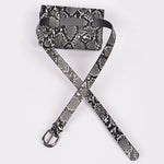 Snakeskin Curtain Fanny Pack: Black White | WILD FLIER GIFTS AND APPAREL