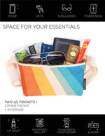 83864: Fanny Pack | Slim | Recycled RPET | Retro Rainbow | WILD FLIER GIFTS AND APPAREL