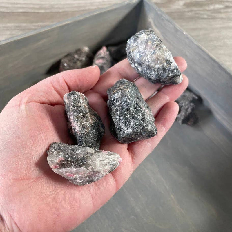 Rhodonite Rough Stones Wholesale - 1LB Bulk Lot | WILD FLIER GIFTS AND APPAREL