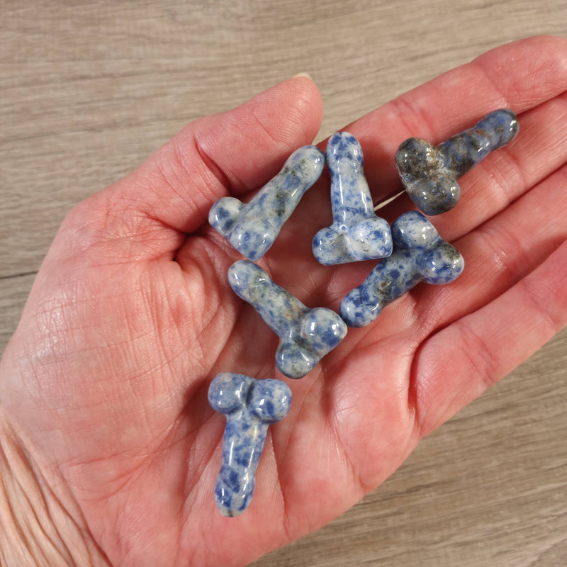 Crystal Phallic Figurine – Small Carved Gemstone Statue: Clear Quartz - Thick | WILD FLIER GIFTS AND APPAREL