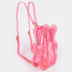Gummy Teddy Bear Transparent Backpack