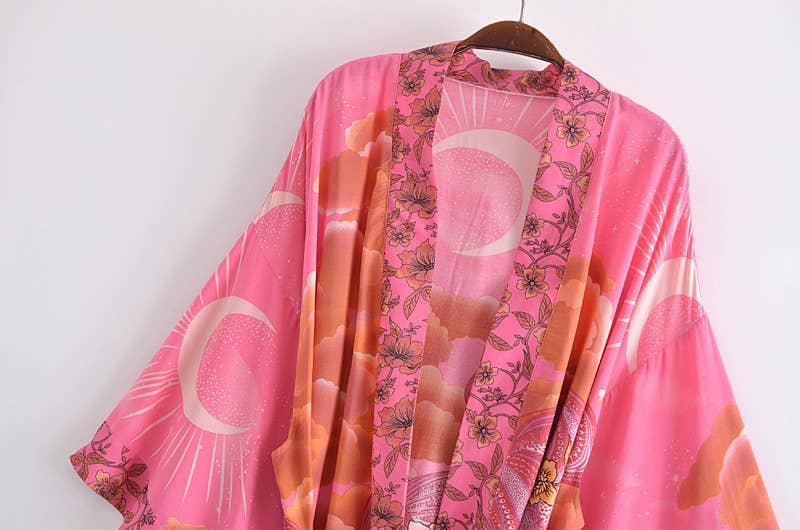 Bohemian Moon Kimono - Small Size | WILD FLIER GIFTS AND APPAREL