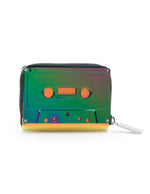 70270 Small Womens Cute Wallet Retro 80 Cassette Tape Purple | WILD FLIER GIFTS AND APPAREL