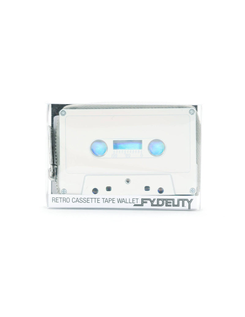 70267: Retro Cassette Wallet | Electro Silver | WILD FLIER GIFTS AND APPAREL