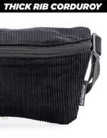 Fydelity Fanny Pack |Ultra-Slim| Corduroy Black